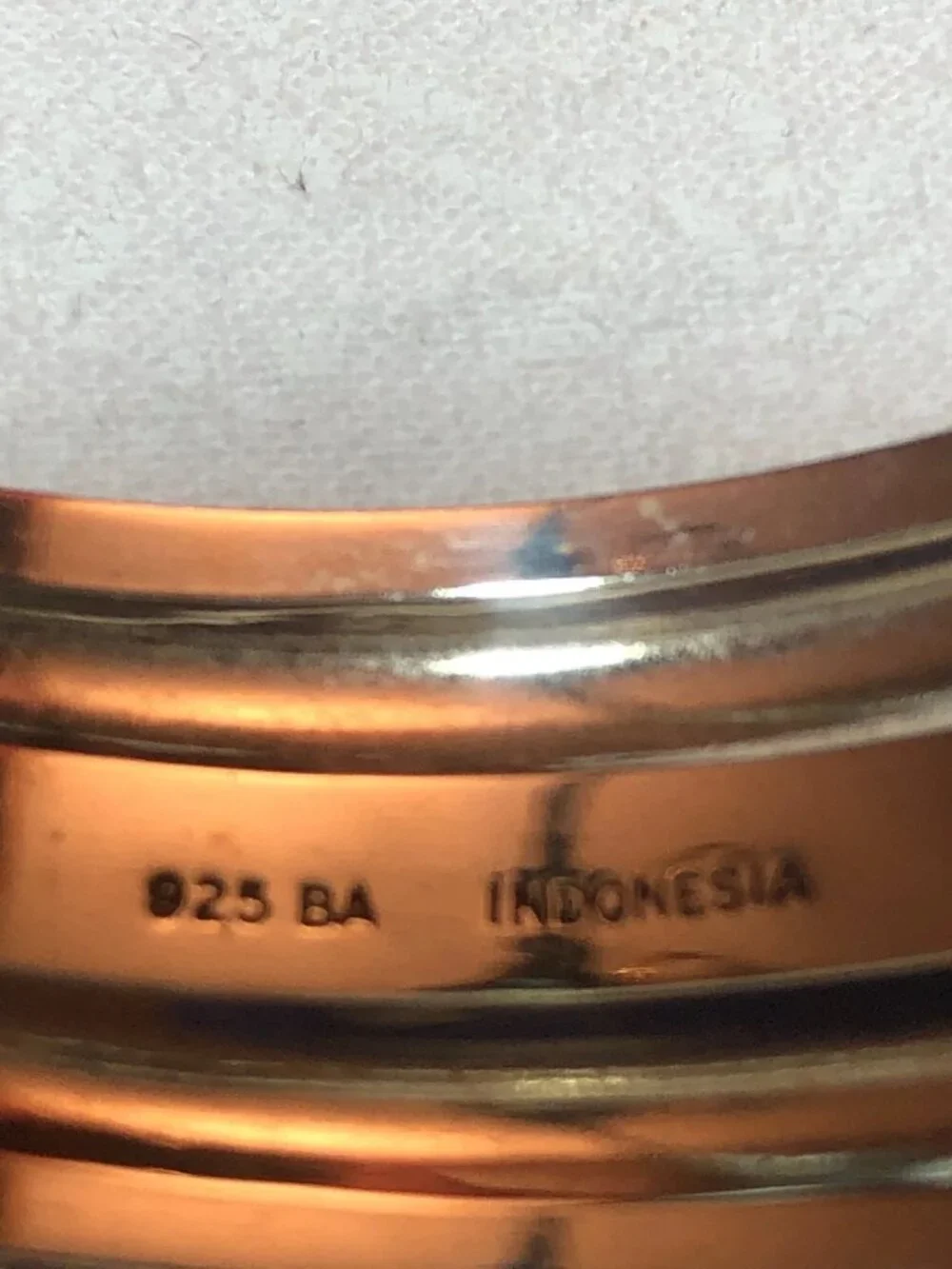 Sterling Silver 925 BA SUARTI BALI INDONESIA Braided Woven Cuff Bracelet, 3 rows